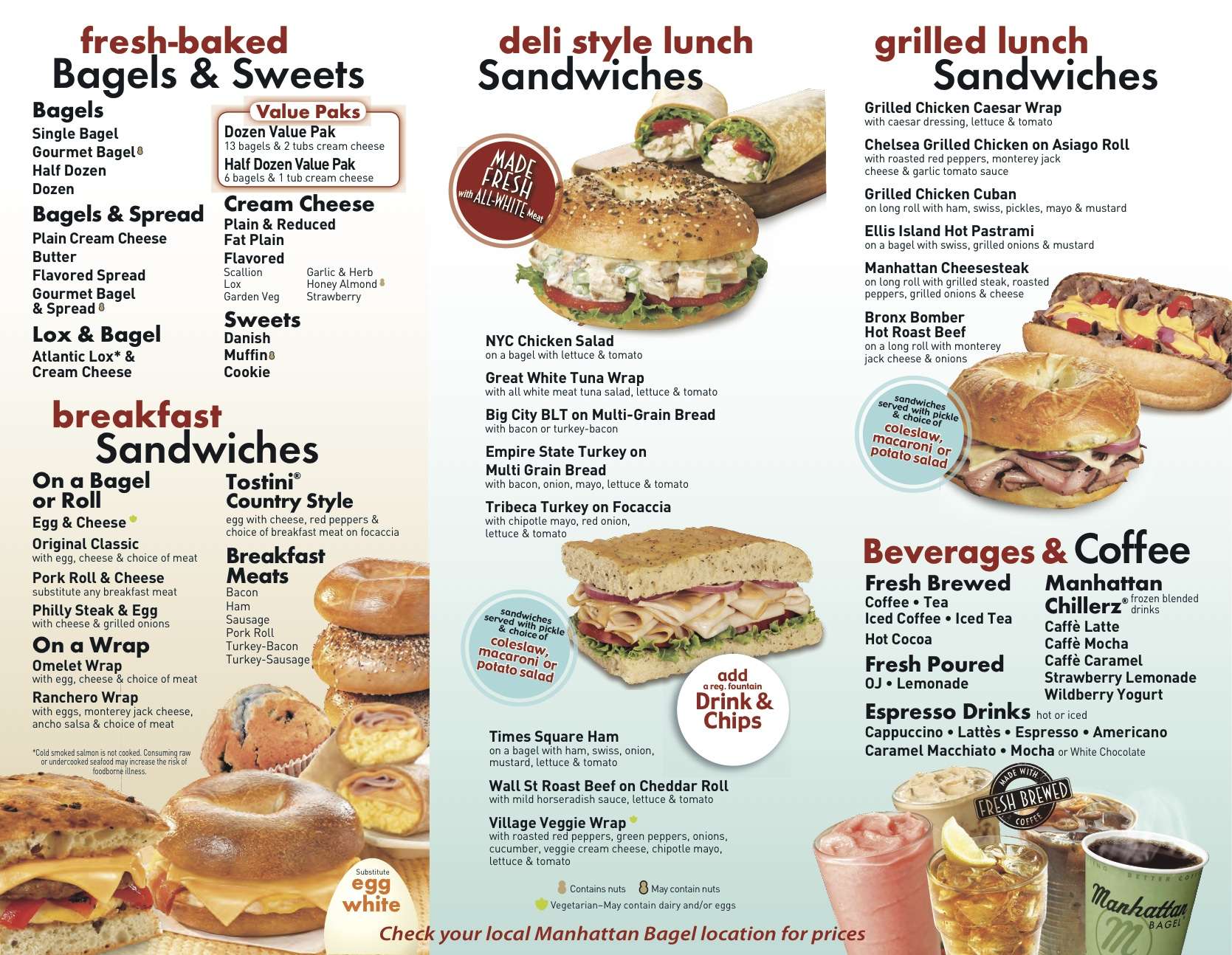 Manhattan Bagel Menu Nutrition Besto Blog