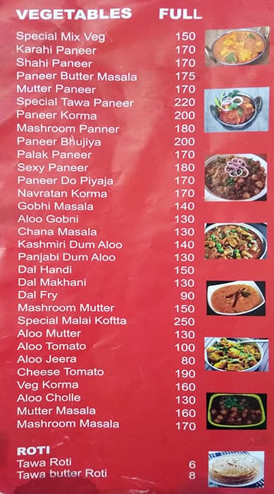 Laxman Fast Food menu