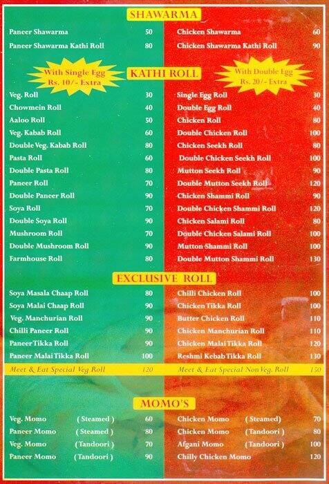 Meet N Eat Menu Menu For Meet N Eat Ip Extension New Delhi Zomato