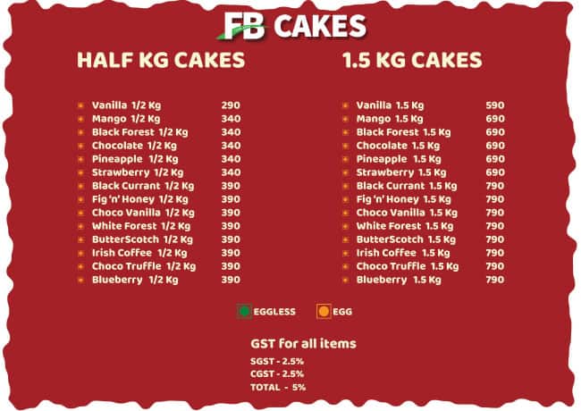 Fb Cakes in Tiruvottiyur,Chennai - Best Cake Shops in Chennai - Justdial