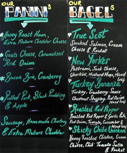 Cafe on the Corner menu