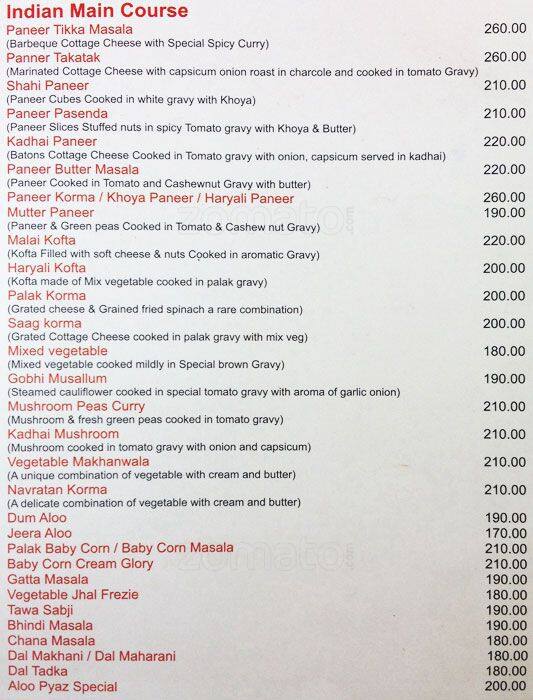 YUGO GARDEN & RESTAURANT menu