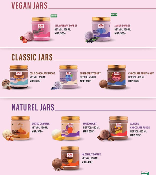 Menu at Emoi Artisanal Ice Creams & Gelato, New Delhi