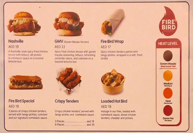 Menu of Billo, Qusais, Dubai