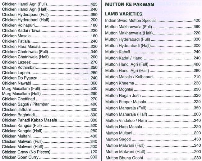 Menu at Swad Lunch & Dinner (Home made), Thane