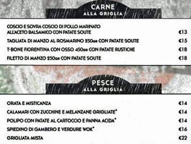 Menu di Vinile 