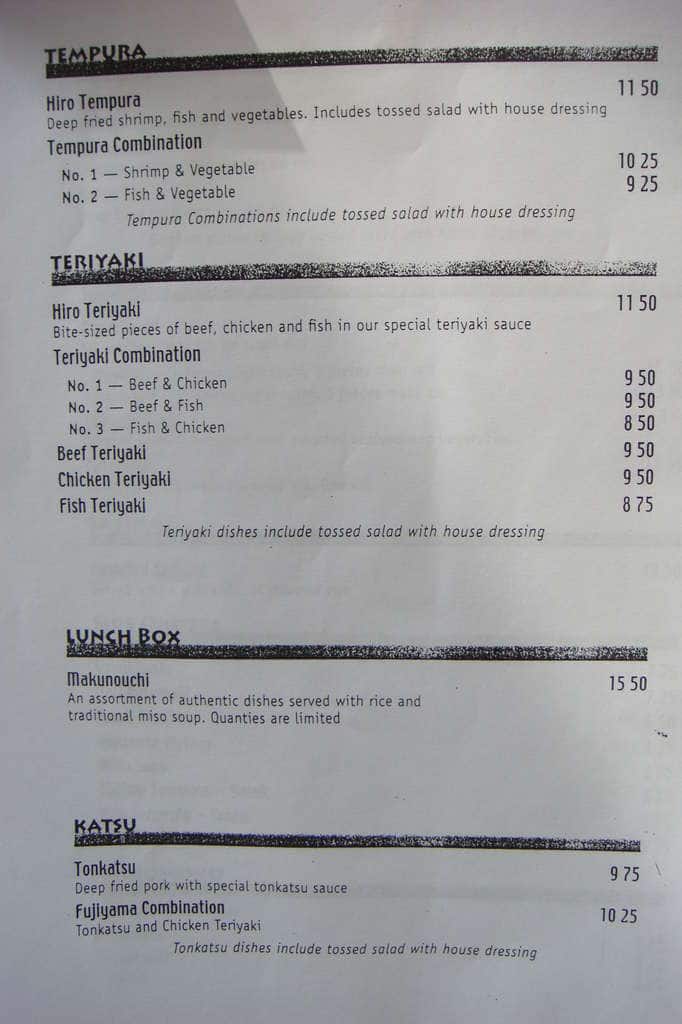 Menu Au Sushi Hiro Restaurant Calgary menu-au-sushi-hiro-restaurant-calgary