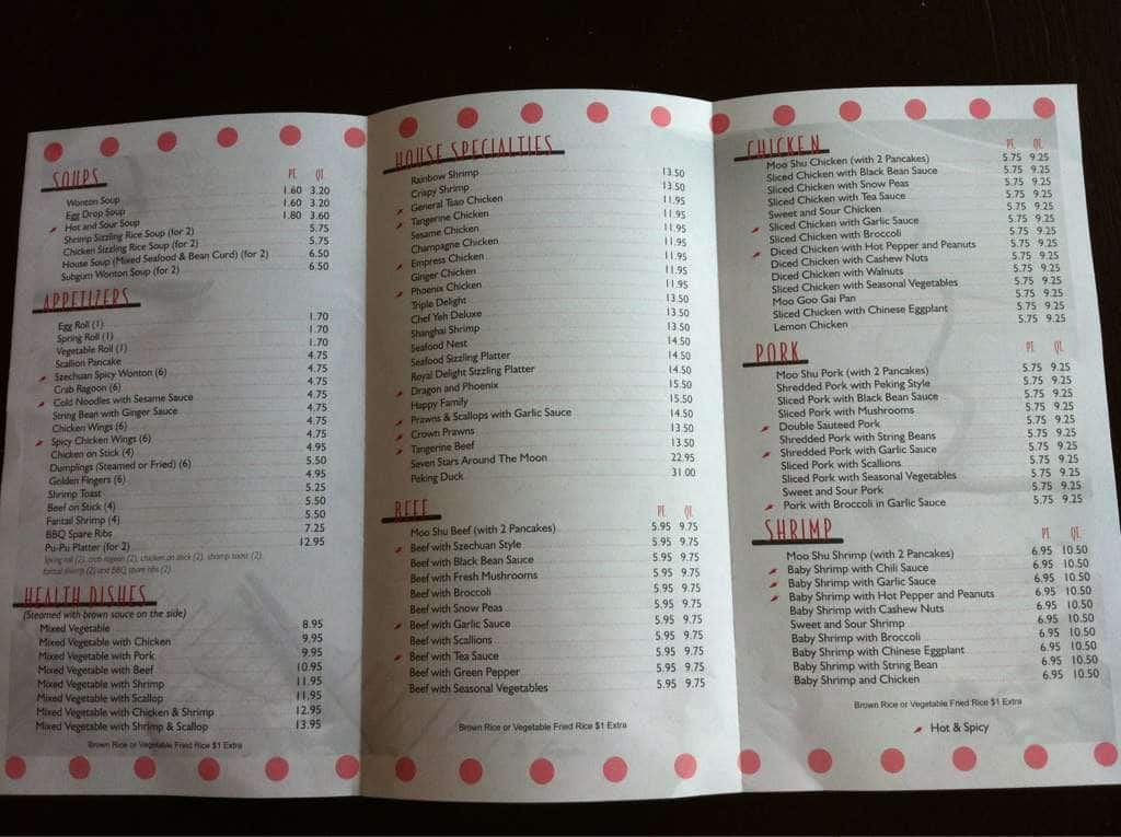 First wok little falls menu