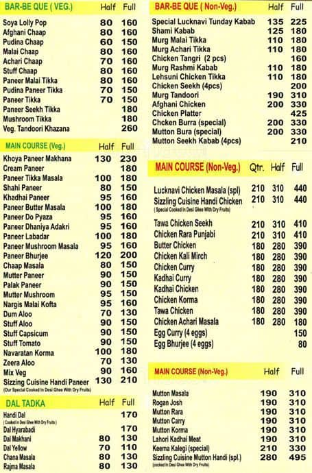 Sizzling Cuisine Menu, Menu for Sizzling Cuisine, Vasundhara Enclave ...