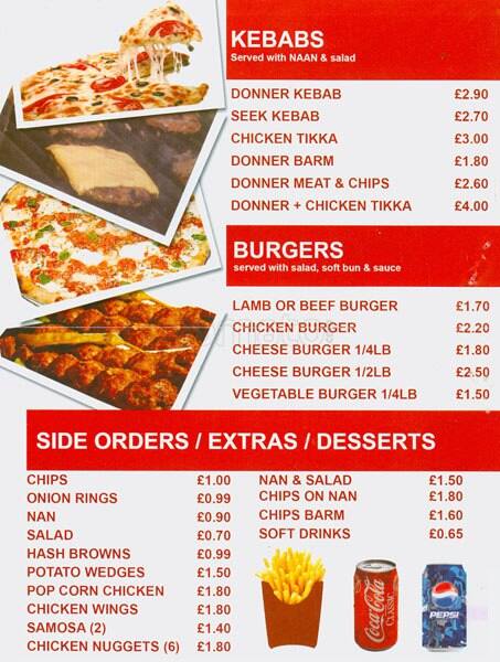 Pizza Point menu