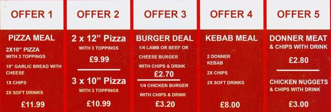 Pizza Point menu
