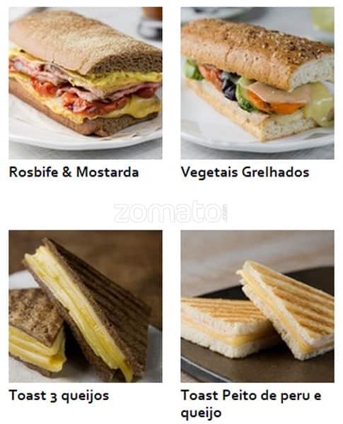 Starbucks Brasil cardápio