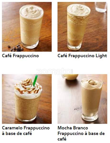 Starbucks Brasil cardápio