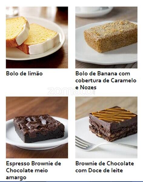 Starbucks Brasil cardápio