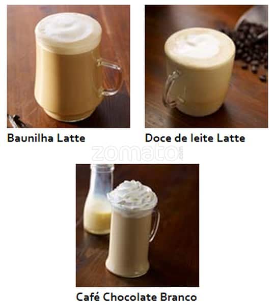Starbucks Brasil cardápio