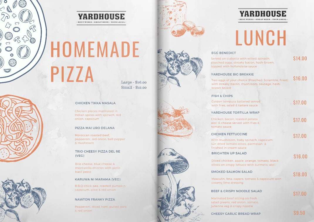 Menu at Happy Takeaways fast food, Hamilton