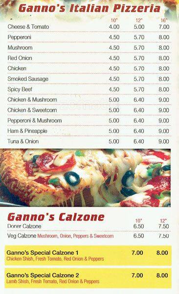 Marcellos menu