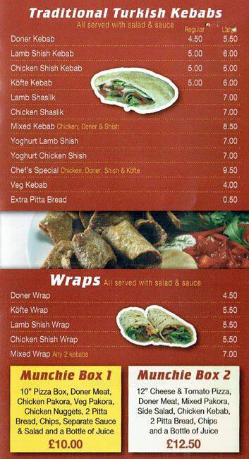 Marcellos menu