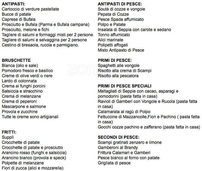 Pulcino Pio Menu Menu For Pulcino Pio San Basilio Roma