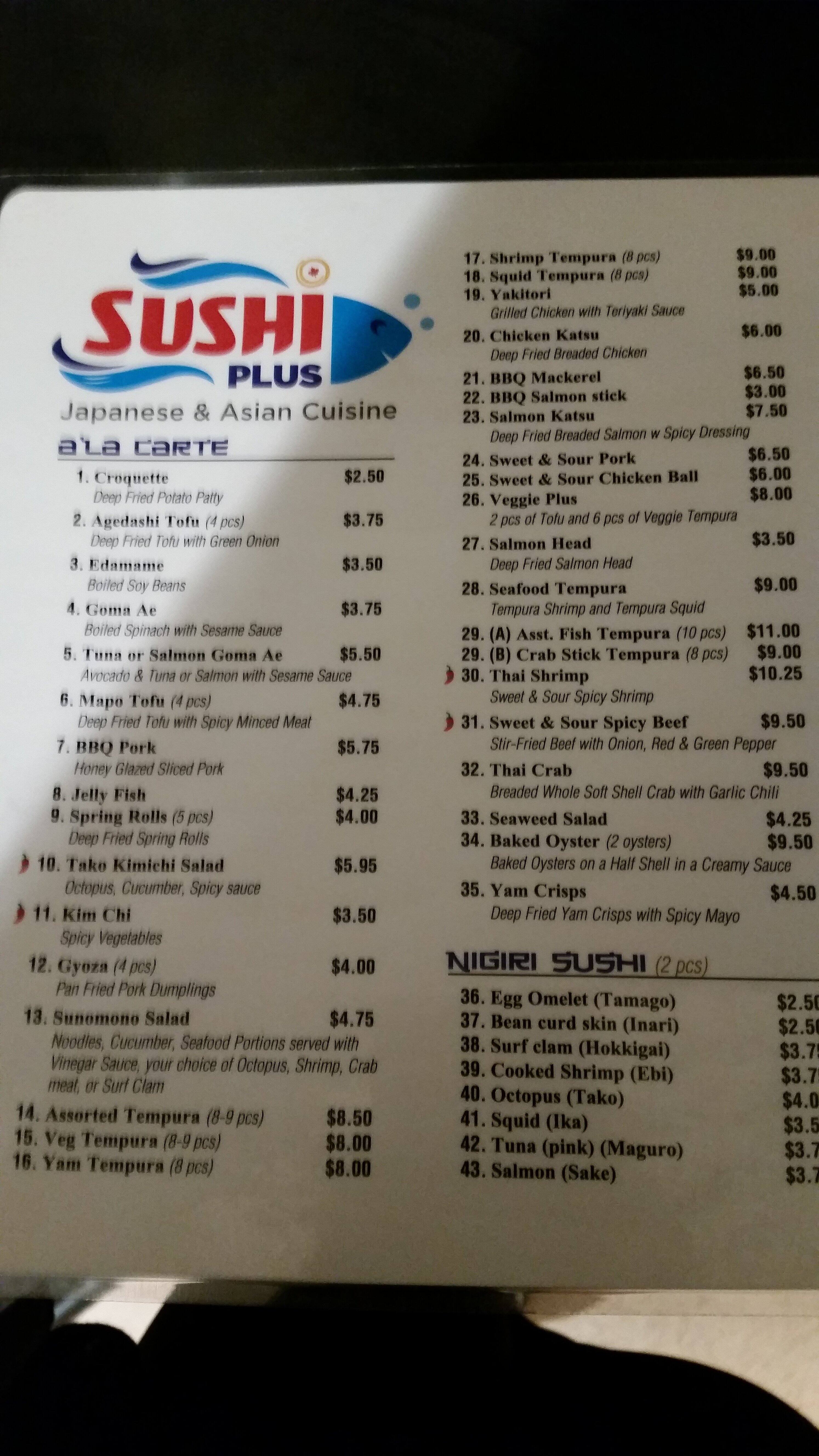 Sushi Plus, North End, Winnipeg - Urbanspoon/Zomato