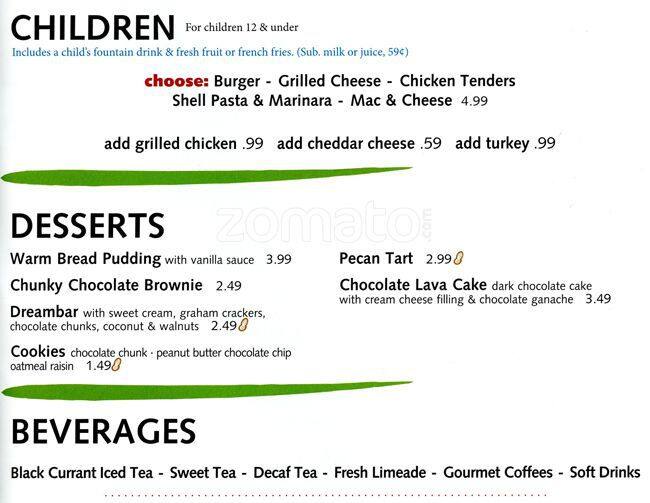 Cafe Express меню