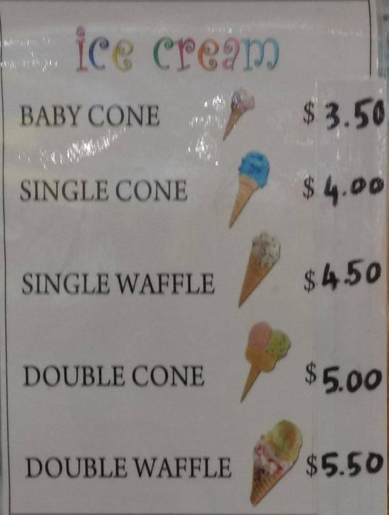 The Scoop Ice Creamery Menu, Menu for The Scoop Ice Creamery, Waterford, Brisbane Urbanspoon