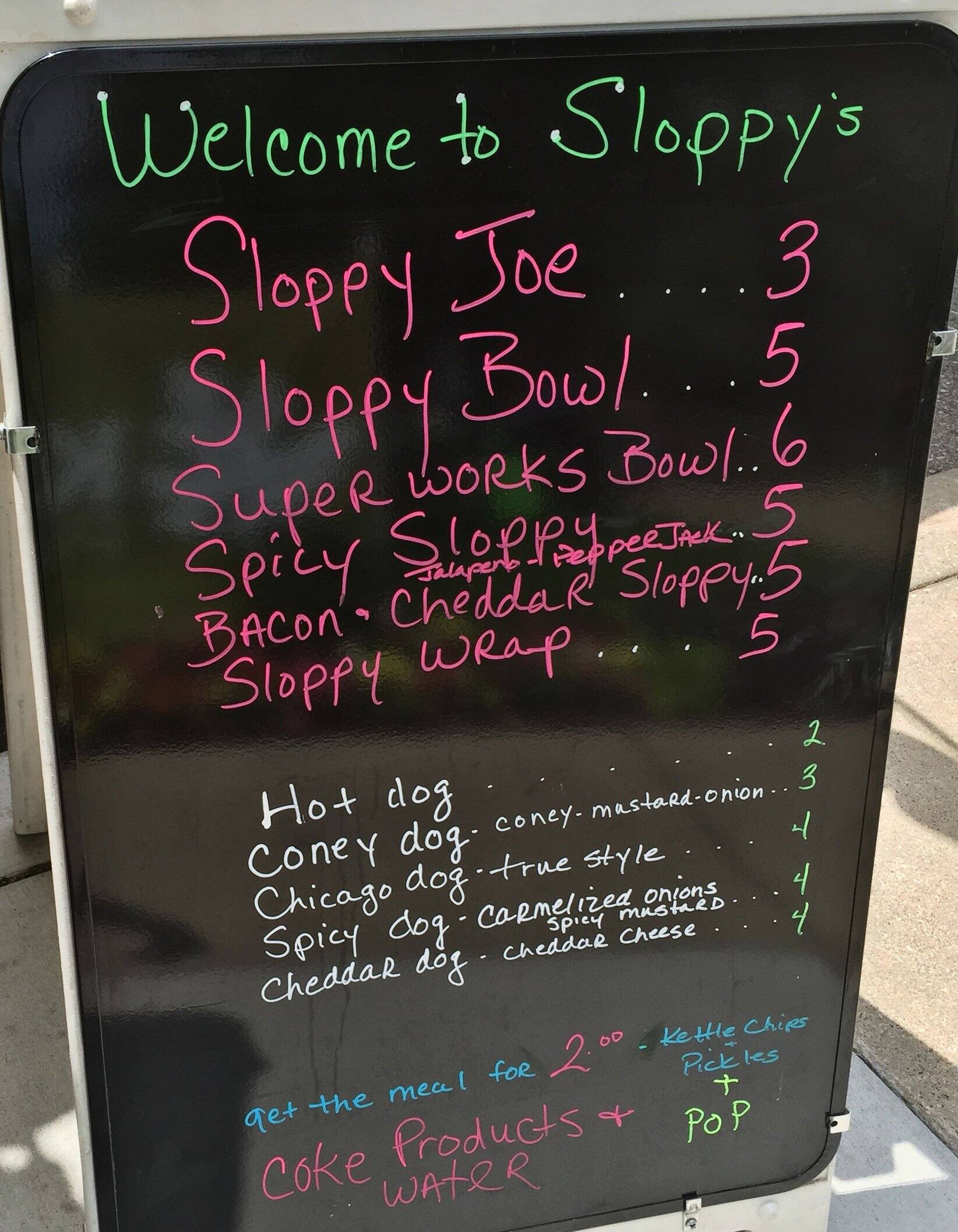 Sloppy's Food Truck and Catering Menu Urbanspoon/Zomato