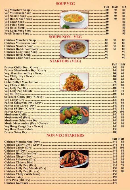 Sai Dhaba Family Restaurant menu