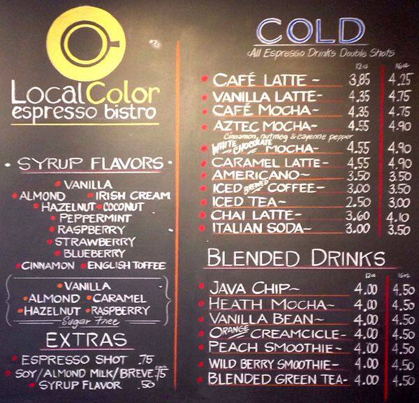Local Color menu