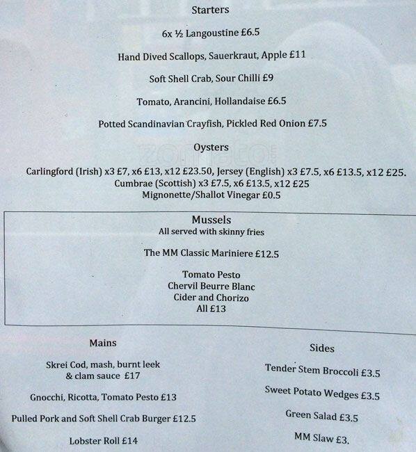 Mussel Men Menu, Menu for Mussel Men, Dalston, London Zomato UK
