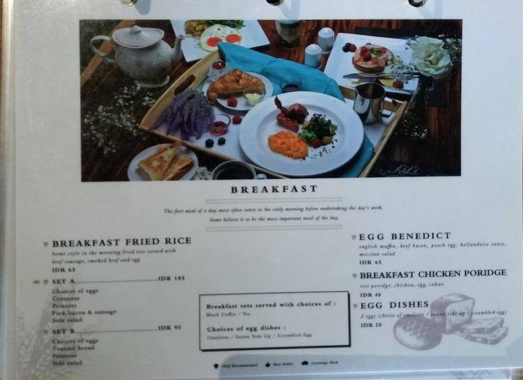 Menu Of Fifi Coffee Bar Bistro Meruya Jakarta