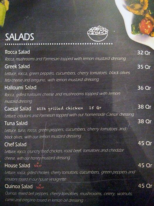 Tche Tche menu