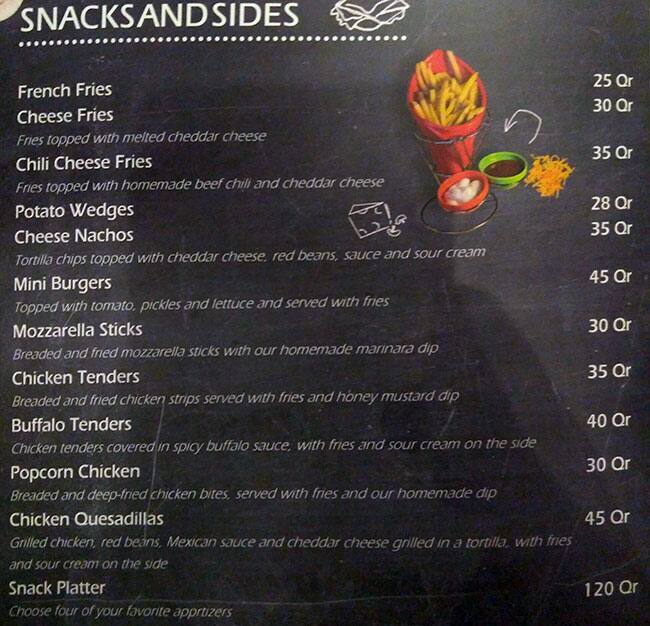 Tche Tche menu