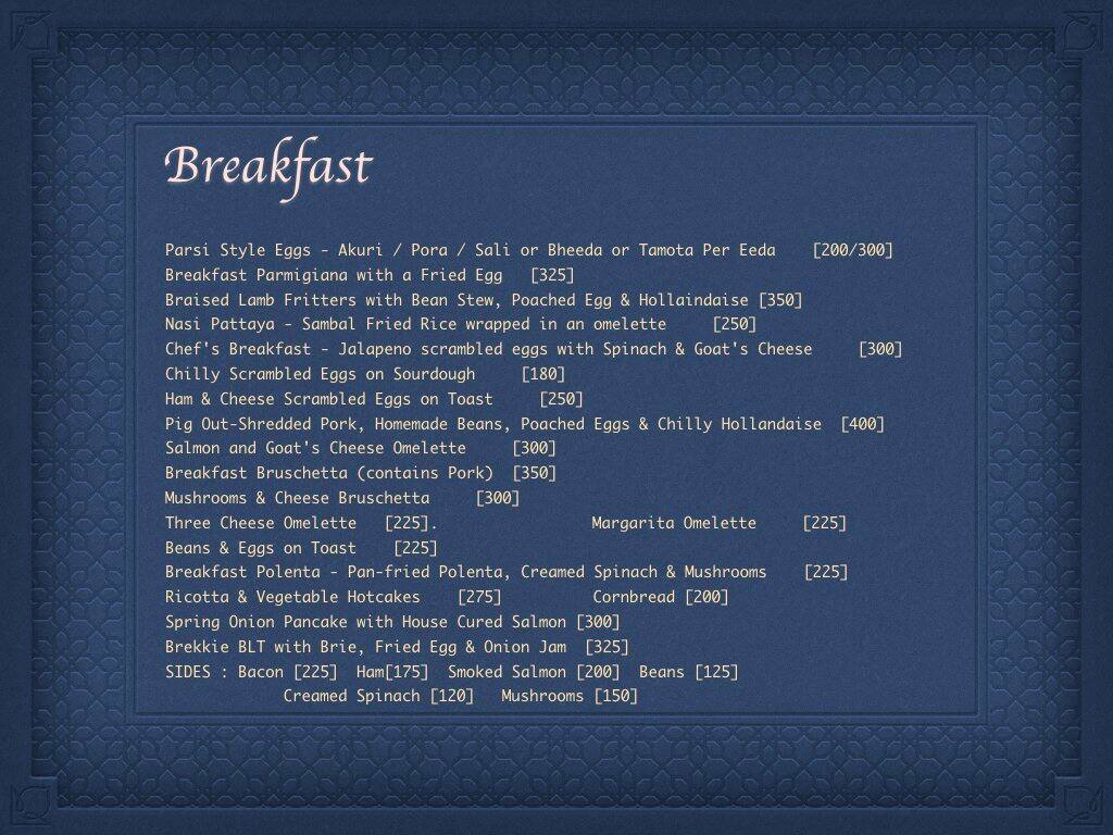 Red Fork Menu, Menu for Red Fork, Indiranagar, Bangalore Zomato