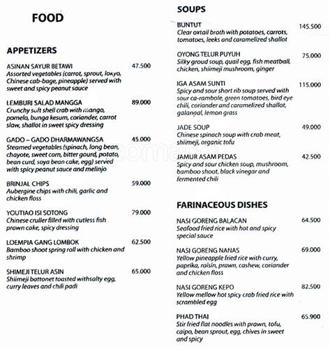 Plataran Dharmawangsa, Dharmawangsa, Jakarta - Zomato Indonesia