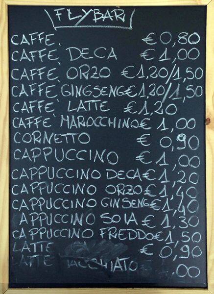 Menu di Fly Bar 