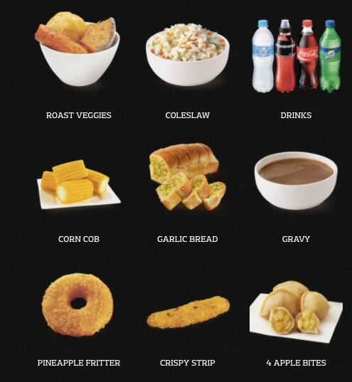 Red Rooster menu