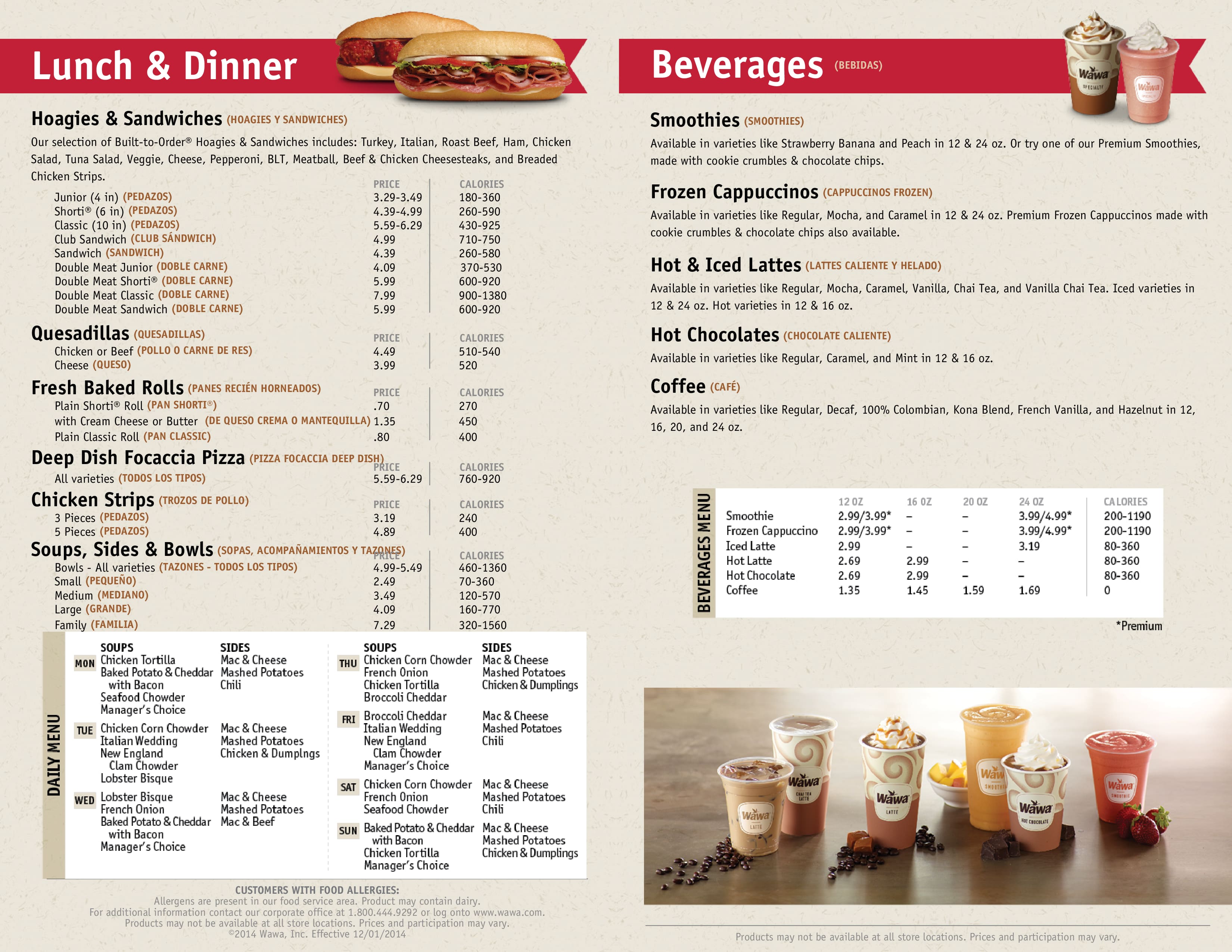 Menu At Wawa Fast Food Flemington