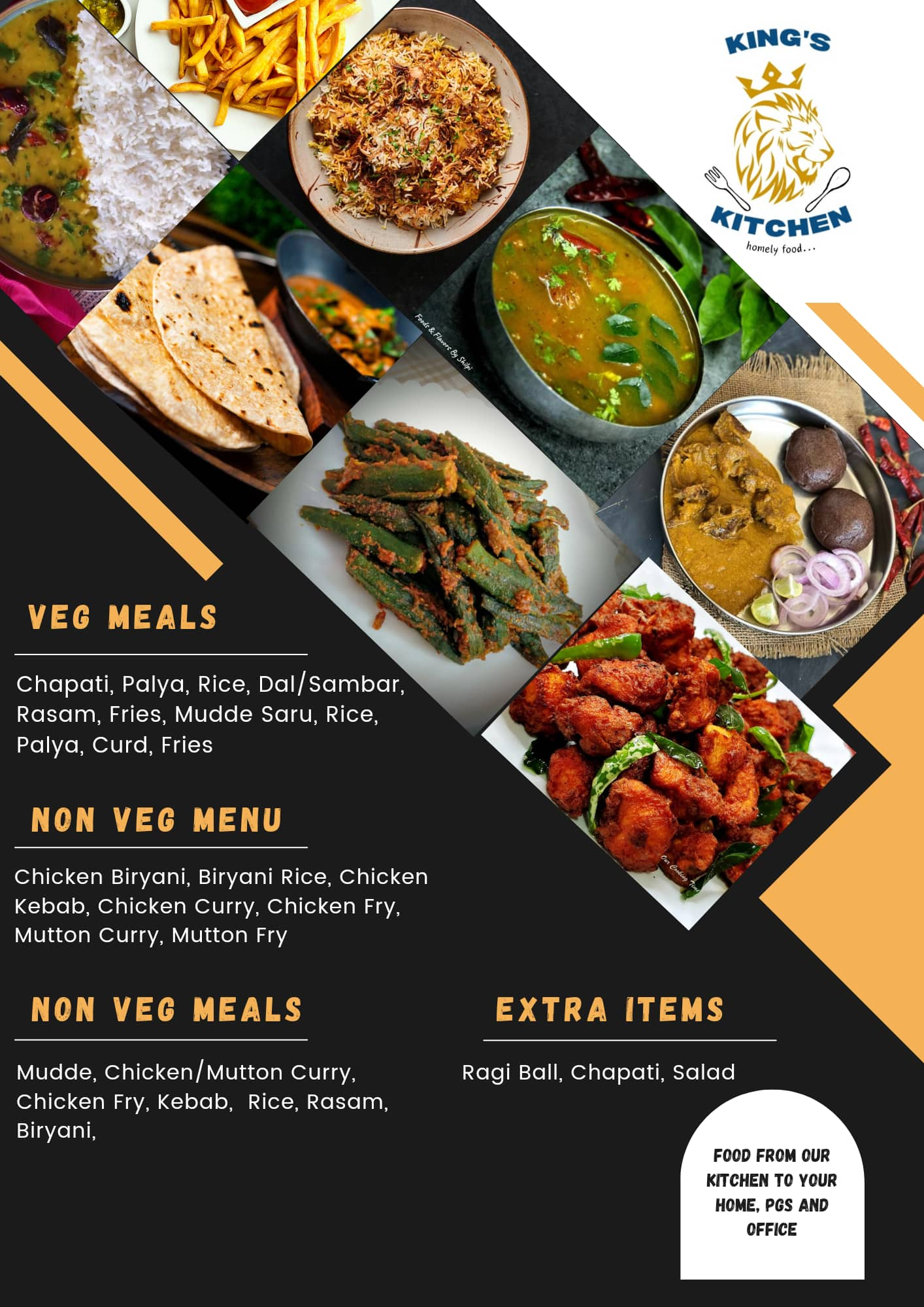 Menu of Kings Kitchen, Malleshwaram, Bangalore