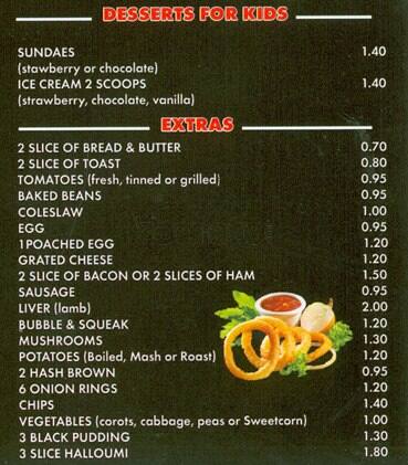 Menu Of The Cafe Gourmet Peckham London