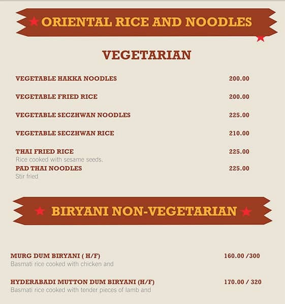 Kakis Restaurant menu