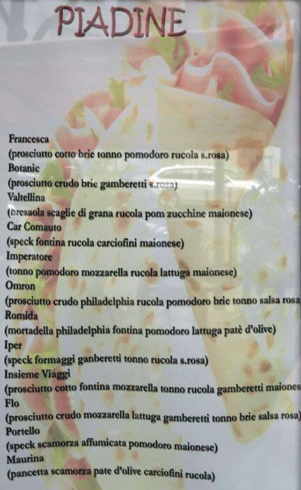 Menu di Bar Modà 