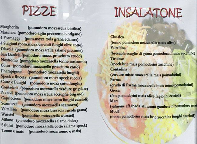 Menu di Bar Modà 