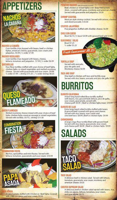 Carta de La Cabana