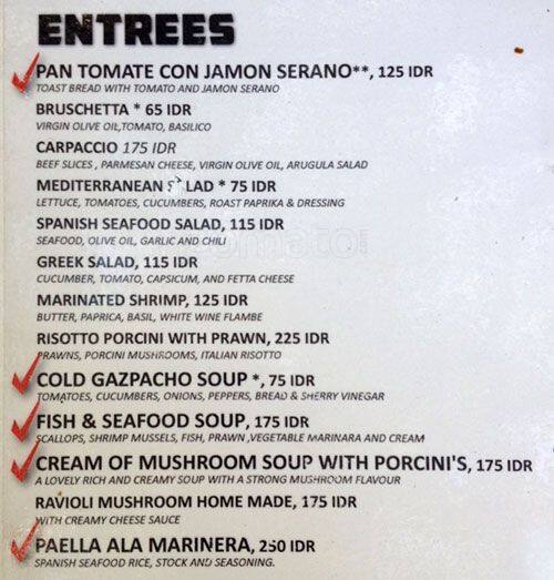 Pica Tapas Bar Menu, Menu for Pica Tapas Bar, Nusa Dua, Bali Zomato