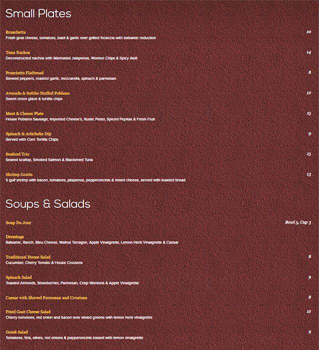 Gruene Door Restaurant Menu Menu For Gruene Door Restaurant New