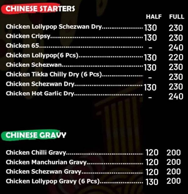 Menu of Spicy Garden, Nalasopara, Mumbai