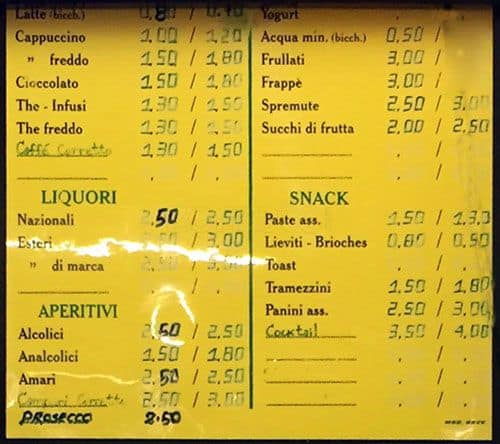 Menu di Bar Banglà 