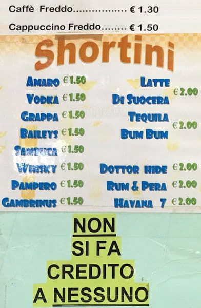 Menu di Bar Banglà 