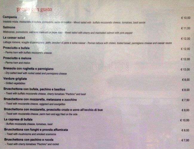 Menu di Zi Gaetana 